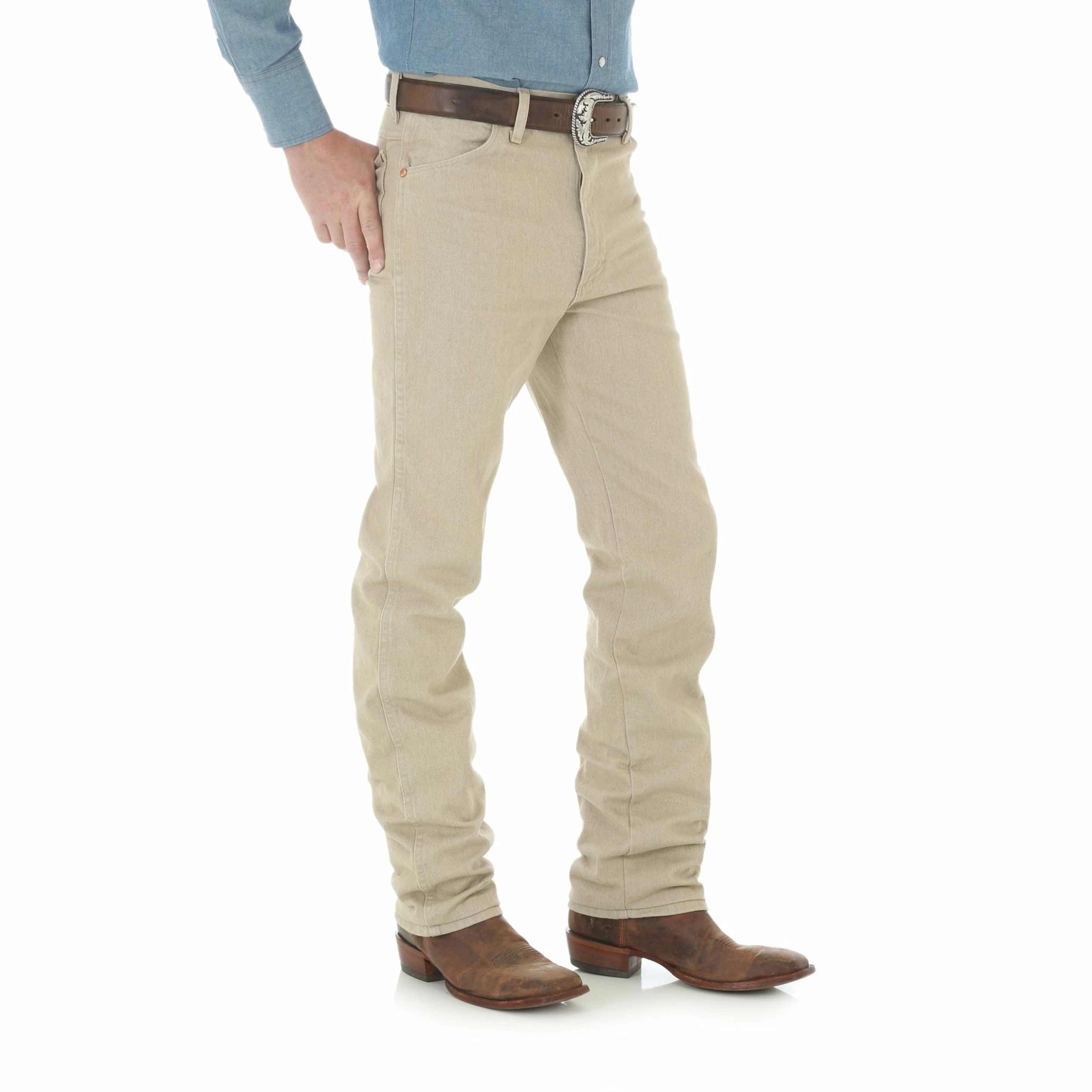 Men's Wrangler Cowboy Cut 936 Slim Fit Jean in Tan 936TAN Men's Wrangler Cowboy Cut 936 Slim Fit Jean In Tan 936TAN -Nigro's Western Store 0936TAN BS01 SWBB PRD scaled