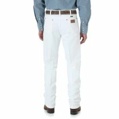 Men's Wrangler Cowboy Cut Slim Fit Jean In White 936WHI -Nigro's Western Store 0936WHI BB01 SWBB PRD