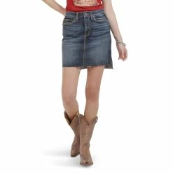 Women's Wrangler Retro Mid-Rise Skirt - 09MWKCT -Nigro's Western Store 09MWKCT BF01 SWBB PRD