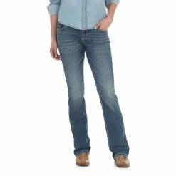 Nigro's Western Store #1 Wrangler Womens Mid-Rise Jeans Deadwood - 09MWZDW