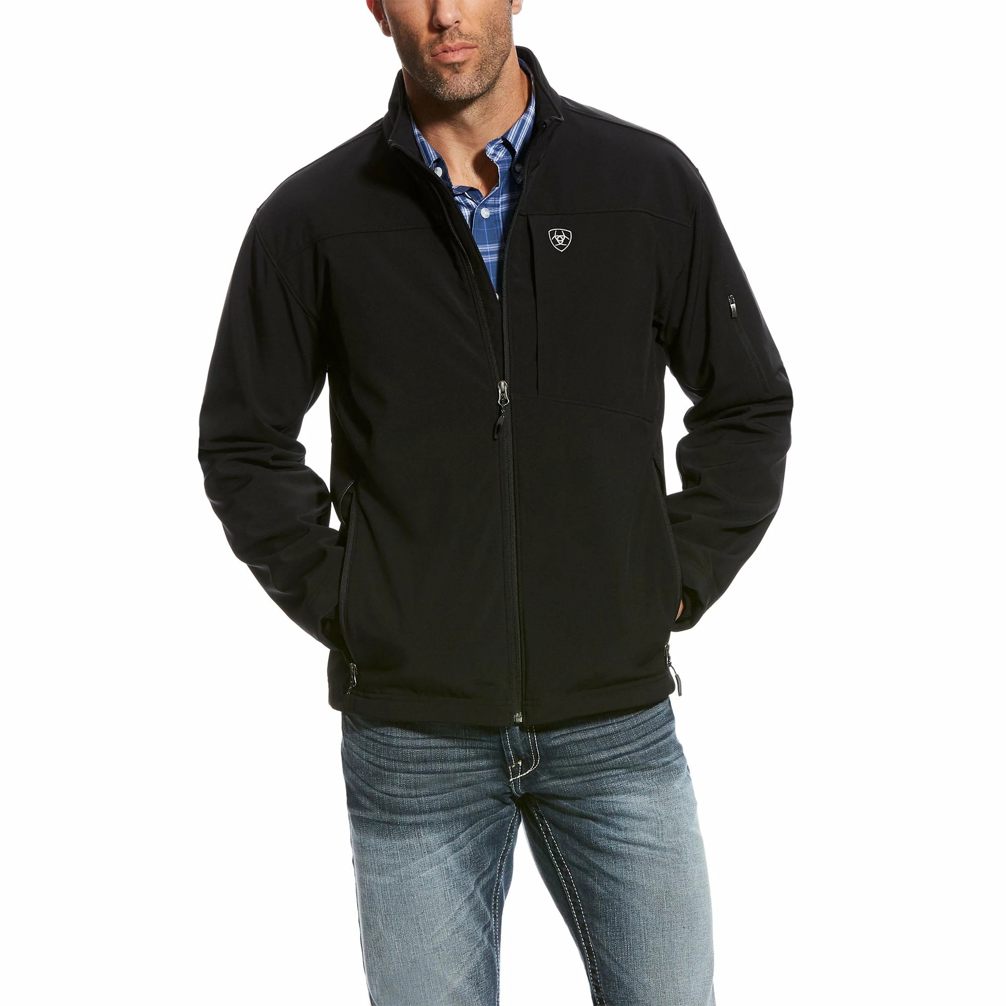 Ariat Men's Black Vernon 2.0 Softshell Jacket 1 Ariat Men's Black Vernon 2.0 Softshell Jacket