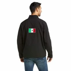 Men's Ariat New Team Softshell MEXICO Water Resistant Jacket - 10033525/10031424/10039459 -Nigro's Western Store 10031424 front
