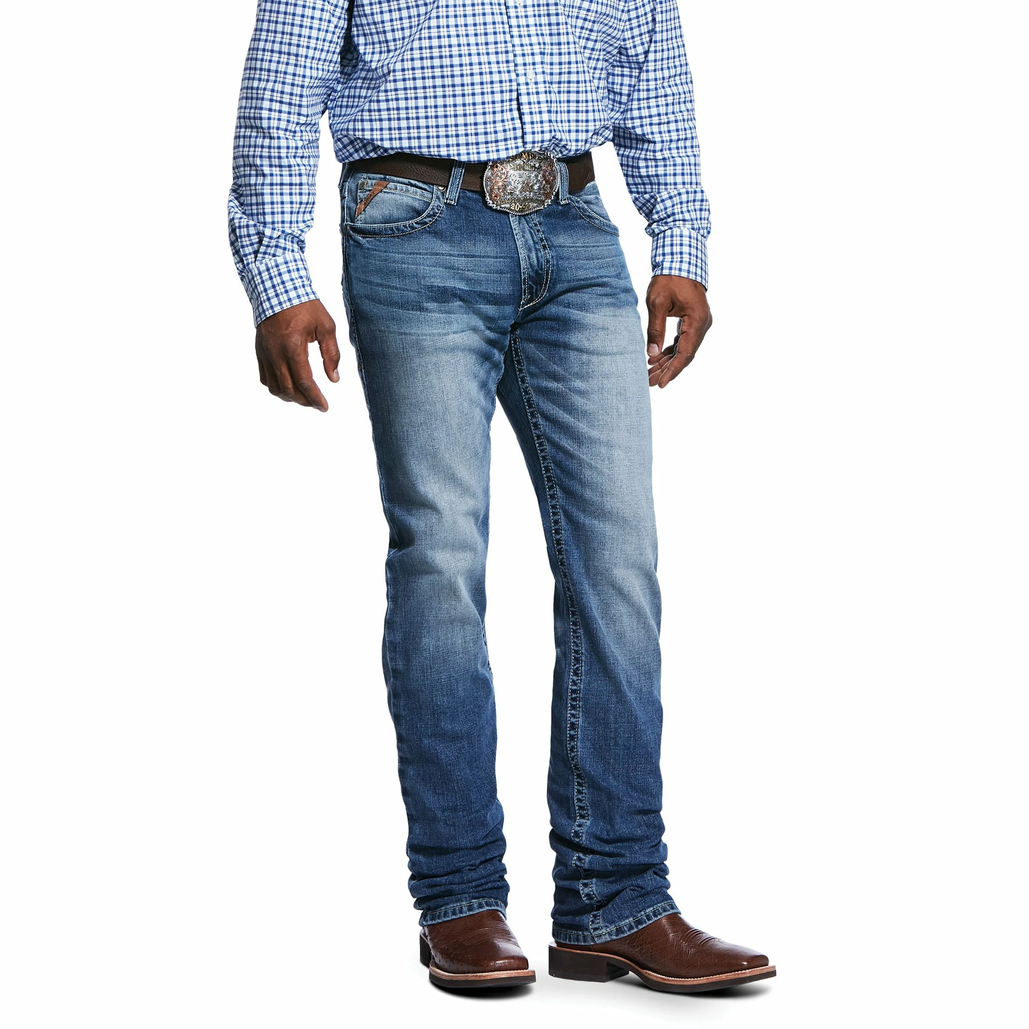 Men's Ariat M4 Low Rise Stretch Dakota Stackable Straight Leg Jean - 10032086 Ariat Apparel Men's Ariat M4 Low Rise Stretch Dakota Stackable Straight Leg Jean - 10032086 -Nigro's Western Store 10032086