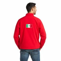 Men's Ariat New Team Softshell MEXICO Water Resistant Jacket - 10033525/10031424/10039459 -Nigro's Western Store 10033525 back
