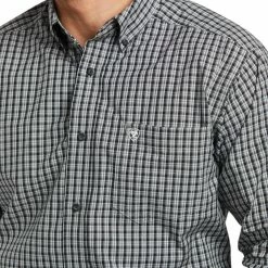 Men's Ariat Pro Series Kaden Fitted Shirt - 10036906 -Nigro's Western Store 10036906 01