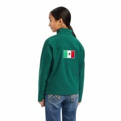 Kids Ariat Team Softshell Mexico Jacket - 10039202 -Nigro's Western Store 10039202 back