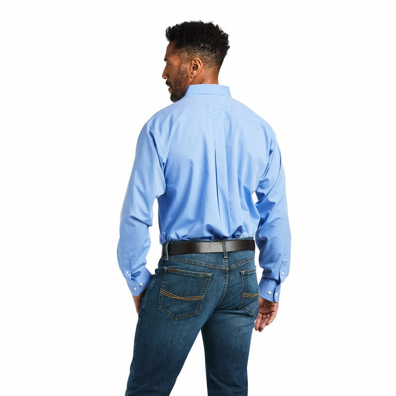 Men's Ariat Wrinkle Free Solid Pinpoint Oxford Classic Fit Shirt - 10039341 3 Men's Ariat Wrinkle Free Solid Pinpoint Oxford Classic Fit Shirt - 10039341 - Image 3