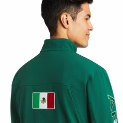 Men's Ariat New Team Softshell MEXICO Water Resistant Jacket - 10033525/10031424/10039459 -Nigro's Western Store 10039459 01