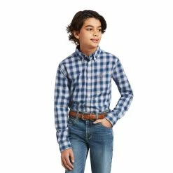 Ariat Apparel Kids Ariat Pro Taj Classic Fit Long Sleeve Shirt - 10039515 -Nigro's Western Store 10039515 front