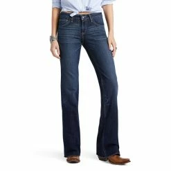 Ladies Ariat Trouser Perfect Rise London Wide Leg Jean - 10039598