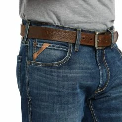 Men's Ariat M5 Straight Stretch Madera Stackable Straight Leg Jean In Heath - 10040124 4 Men's Ariat M5 Straight Stretch Madera Stackable Straight Leg Jean In Heath - 10040124 -Nigro's Western Store 10040124 01