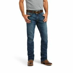 Men's Ariat M5 Straight Stretch Madera Stackable Straight Leg Jean In Heath - 10040124 5 Men's Ariat M5 Straight Stretch Madera Stackable Straight Leg Jean In Heath - 10040124 -Nigro's Western Store 10040124 front