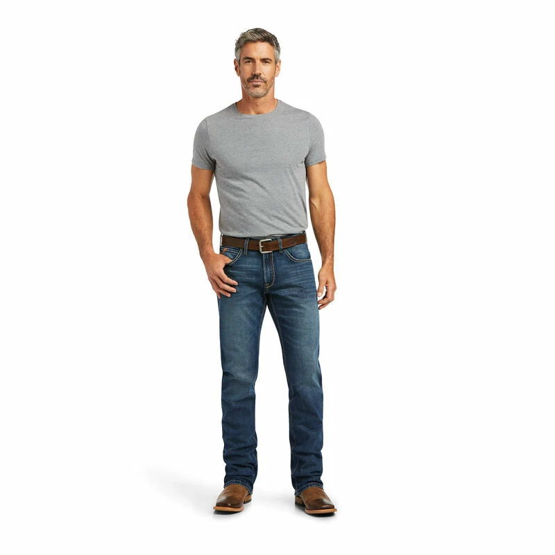 Men's Ariat M5 Straight Stretch Madera Stackable Straight Leg Jean in Heath - 10040124 Men's Ariat M5 Straight Stretch Madera Stackable Straight Leg Jean In Heath - 10040124 -Nigro's Western Store 10040124 full