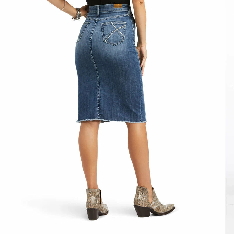Ladies Ariat Denim Skirt - 10040577 3 Ladies Ariat Denim Skirt - 10040577 - Image 3