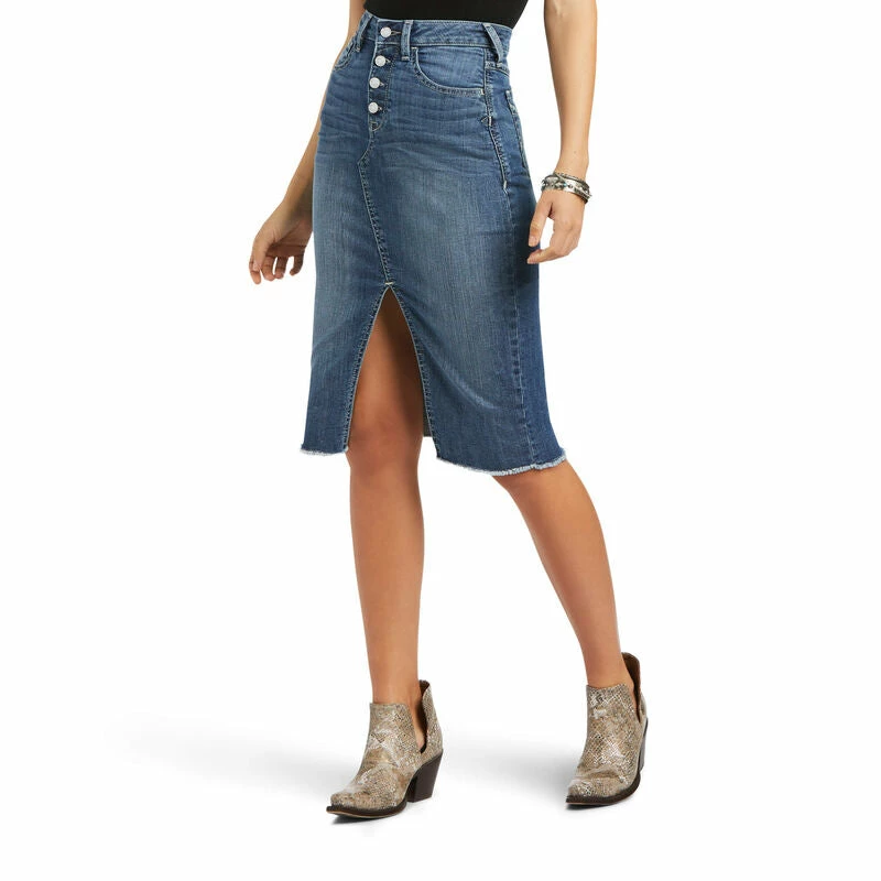 Ladies Ariat Denim Skirt - 10040577 4 Ladies Ariat Denim Skirt - 10040577 - Image 4