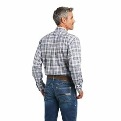 Men's Ariat Pro Series Brady Classic Fit Long Sleeve Shirt - 10040669 -Nigro's Western Store 10040669 back