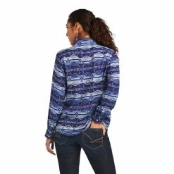 Ladies Ariat REAL Oceanic Shirt - 10040707 -Nigro's Western Store 10040707 back