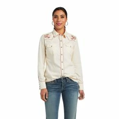 Ladies Ariat REAL Georgia Shirt - 10040708 5 Ladies Ariat REAL Georgia Shirt - 10040708 -Nigro's Western Store 10040708 front
