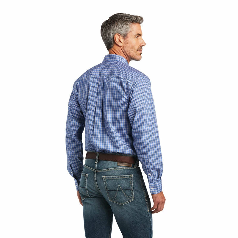 Men's Ariat Wrinkle Free Ezrah Fitted Long Sleeve Shirt - 10040723 Men's Ariat Wrinkle Free Ezrah Fitted Long Sleeve Shirt - 10040723 -Nigro's Western Store 10040723 back