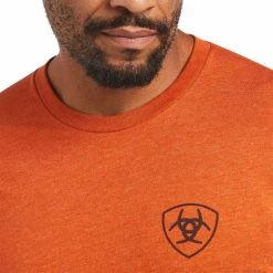 Men's Ariat Diamond Wood T-Shirt - 10040875 -Nigro's Western Store 10040875 01