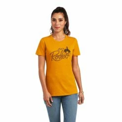 Ladies Ariat Let's Rodeo T-Shirt - 10040961 -Nigro's Western Store 10040961 front