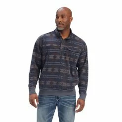 Men's Ariat Printed Overdyed Washed Sweater - 10041691