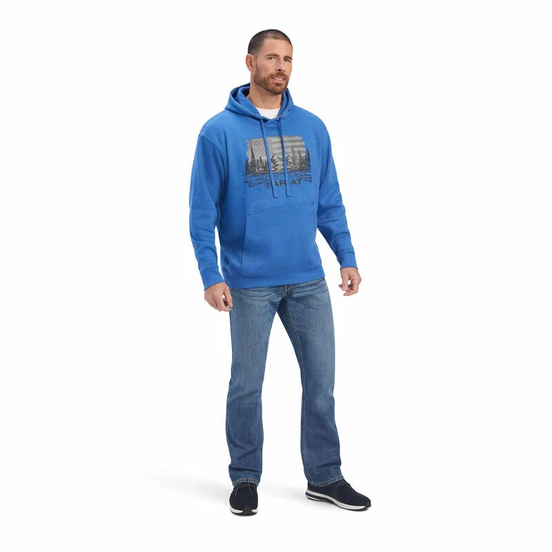 Ariat Land of the Free Classic Hoodie Sweatshirt - 10041718 Ariat Land Of The Free Classic Hoodie Sweatshirt - 10041718 -Nigro's Western Store 10041718 full