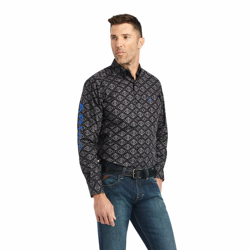 Men's Ariat Team Clyde Fitted Shirt - 10042354 Men's Ariat Team Clyde Fitted Shirt - 10042354 -Nigro's Western Store 10042354 front