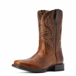 Men's Ariat Sport Boss Man Rich Cognac Western Boot - 10042399