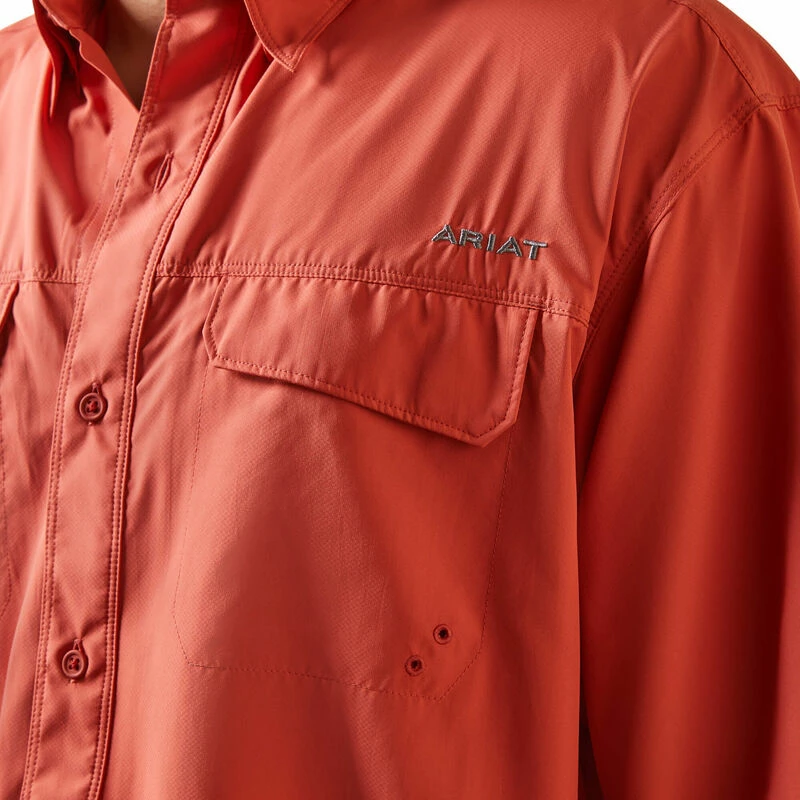 Nigro's Western Store #1 Men's Ariat VentTEK Outbound Classic Fit Short Sleeve Shirt - 10043347 5 Nigro's Western Store #1 Men's Ariat VentTEK Outbound Classic Fit Short Sleeve Shirt - 10043347 - Image 5