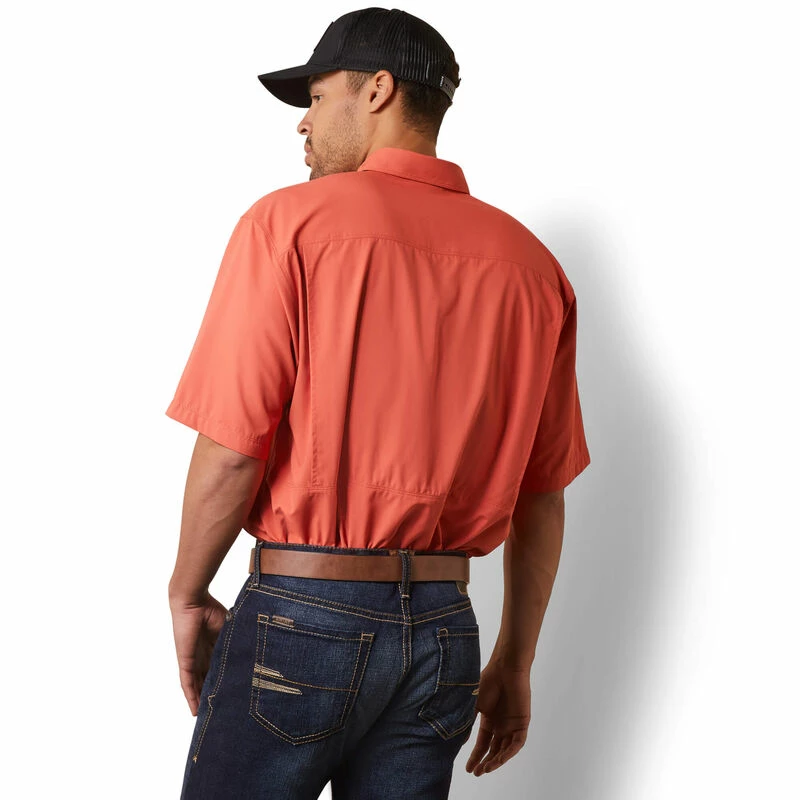 Nigro's Western Store #1 Men's Ariat VentTEK Outbound Classic Fit Short Sleeve Shirt - 10043347 3 Nigro's Western Store #1 Men's Ariat VentTEK Outbound Classic Fit Short Sleeve Shirt - 10043347 - Image 3