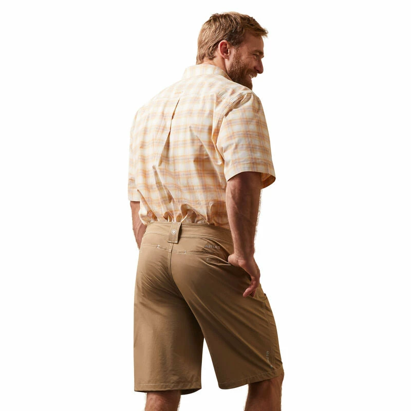 Men's Ariat Pro Series Koa Classic Fit Short Sleeve Shirt - 10043641 Nigro's Western Store #1 Men's Ariat Pro Series Koa Classic Fit Short Sleeve Shirt - 10043641 -Nigro's Western Store 10043641 back