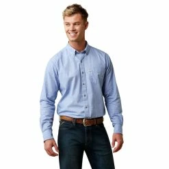 Nigro's Western Store #1 Men's Ariat Dots Stretch Modern Fit Long Sleeve Shirt - 10043707