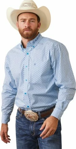 Men's Ariat Team Syed Fitted Long Sleeve Shirt - 10043854