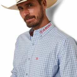 Nigro's Western Store #1 Men's Ariat Pro Series Team Hylton Fitted Long Sleeve Shirt - 10043875