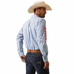 Nigro's Western Store #1 Men's Ariat Pro Series Team Hylton Fitted Long Sleeve Shirt - 10043875 2 Nigro's Western Store #1 Men's Ariat Pro Series Team Hylton Fitted Long Sleeve Shirt - 10043875 -Nigro's Western Store 10043875 back