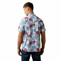 Nigro's Western Store #1 Men's Ariat VentTek Western Aloha Fitted Shirt - 10044015 -Nigro's Western Store 10044015 back