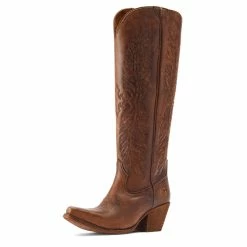 Ladies Ariat Guinevere Naturally Distressed Allegro Western Boot - 10044548 -Nigro's Western Store 10044548 3 4 front