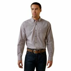 Nigro's Western Store #1 Men's Ariat Pro Series Oswald Classic Fit Shirt Bay Blue - 10044845