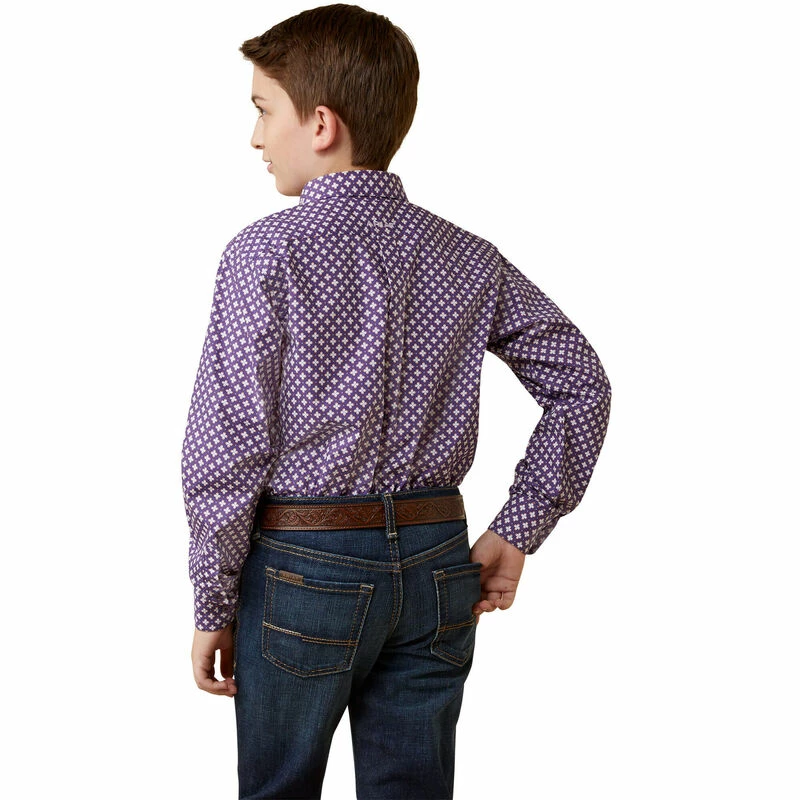 Boys Ariat Misael Classic Fit Shirt - 10044922 Nigro's Western Store #1 Boys Ariat Misael Classic Fit Shirt - 10044922 -Nigro's Western Store 10044922 back