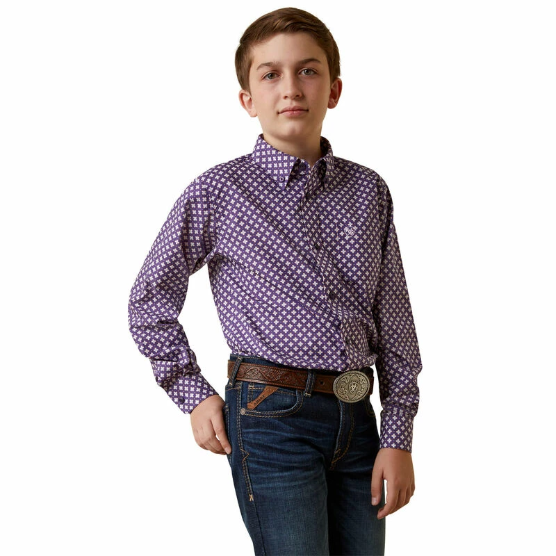 Boys Ariat Misael Classic Fit Shirt - 10044922 Nigro's Western Store #1 Boys Ariat Misael Classic Fit Shirt - 10044922 -Nigro's Western Store 10044922 front