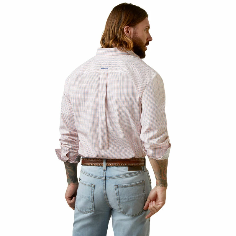 Men's Ariat Wrinkle Free Frederick Classic Fit Shirt - 10045068 Nigro's Western Store #1 Men's Ariat Wrinkle Free Frederick Classic Fit Shirt - 10045068 -Nigro's Western Store 10045068 back