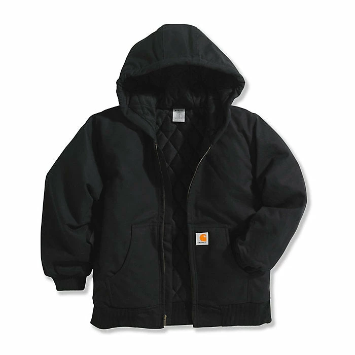 Kids Carhartt Active Jac Flannel Quilt-Lined Carhartt Brown Coat - CP8417 Black or Brown Kids Carhartt Active Jac Flannel Quilt-Lined Carhartt Brown Coat - CP8417 Black Or Brown -Nigro's Western Store