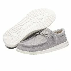 Hey Dude Shoes Men's Hey Dude Wally Linen Iron - 110793901 -Nigro's Western Store 110793901 WALLYLINEN IRON 03 720x 72b3aa42 bf36 45b5 ab91 4a59a1e9fd80