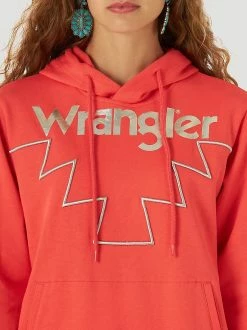 Ladies Wrangler Retro Metallic Logo Pullover Hoodie - 112317323 - FINAL SALE 2 Ladies Wrangler Retro Metallic Logo Pullover Hoodie - 112317323 - FINAL SALE -Nigro's Western Store 112317323 ALT2