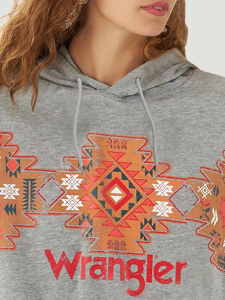 Ladies Wrangler Retro Southwestern Cropped Pullover Hoodie - 112317351 2 Ladies Wrangler Retro Southwestern Cropped Pullover Hoodie - 112317351 - Image 2