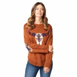 Wrangler Retro Americana Skull Sweater - 2322103