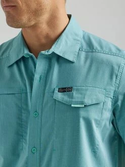 Nigro's Western Store #1 Men's Wrangler ATG Asymmetric Zip Pocket Shirt 16 Nigro's Western Store #1 Men's Wrangler ATG Asymmetric Zip Pocket Shirt -Nigro's Western Store 112331236 ALT3