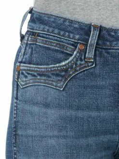 Ladies Wrangler Retro Green Jean High Rise Trumpet Flare - 11MPFJW -Nigro's Western Store 11MPFJW BD02 RWBD PRD