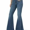 Ladies Wrangler Retro Green Jean High Rise Trumpet Flare - 11MPFJW